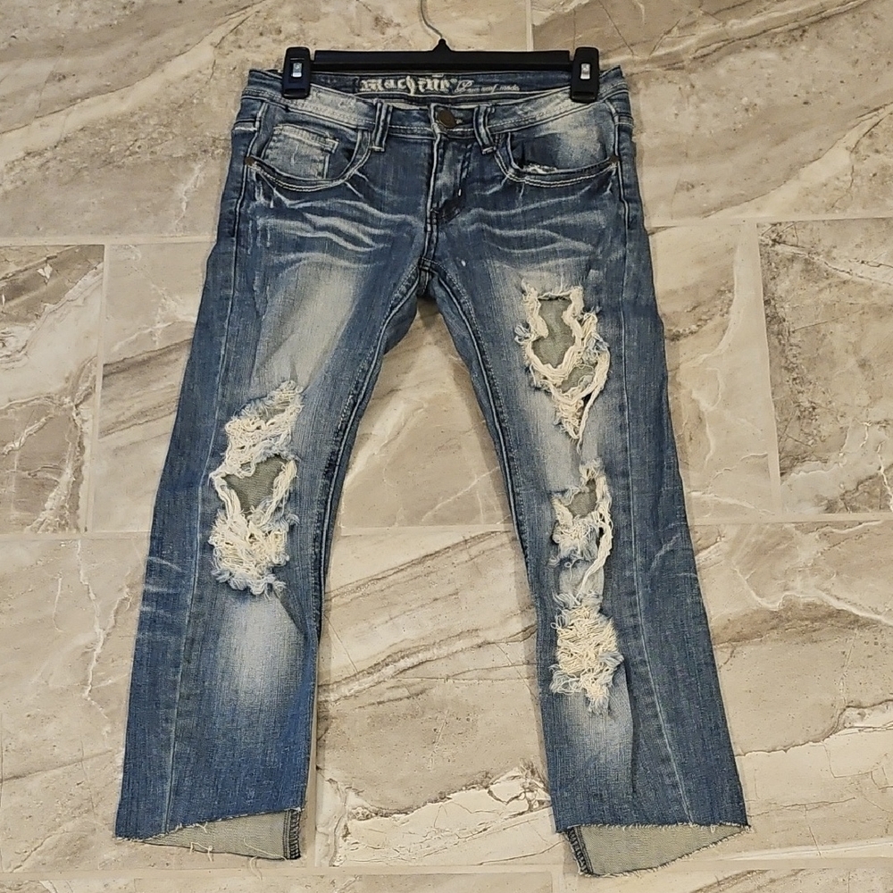 Distressed Blue Women's Ripped Jeans